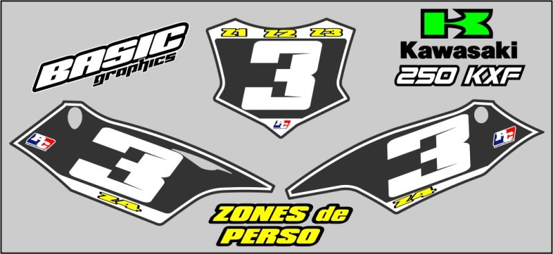 Kit Plaques à N° 250 KXF 017-020 "BASIC-1" – Image 2