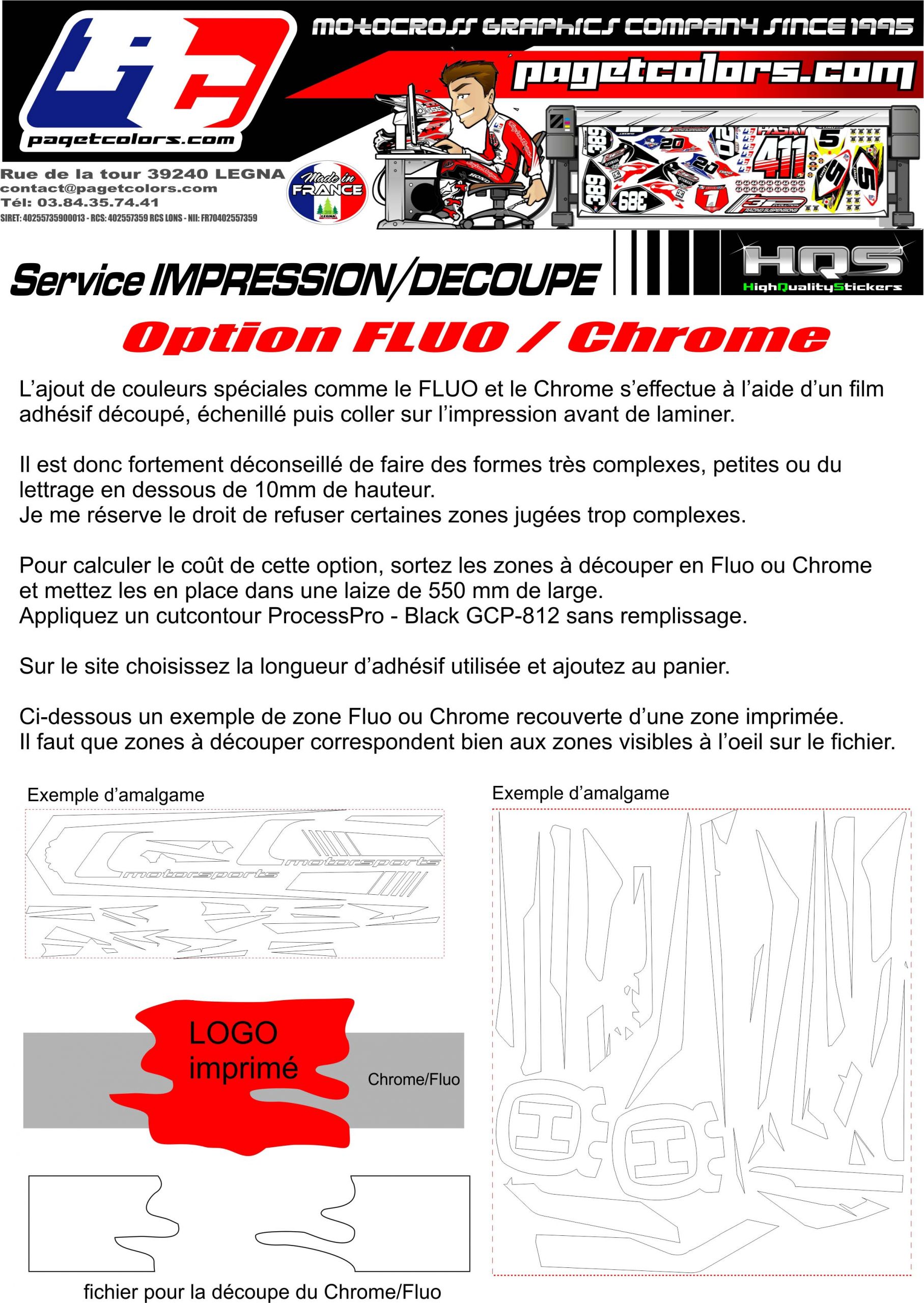 Option FLUO / CHROME (sous-traitance) - Paget ColorsPaget Colors
