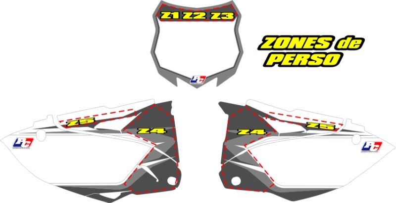 Kit Plaques à N° 450 KXF 013-015 "PRO-1" – Image 2