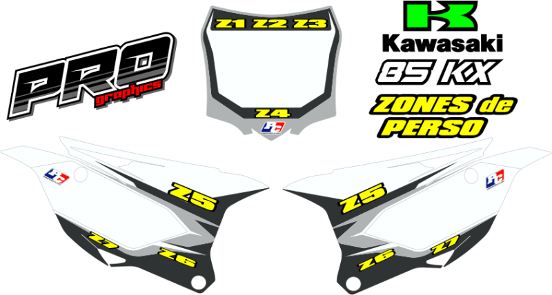 Kit Plaques à N° 85 KX 014-024 "PRO-1" – Image 2