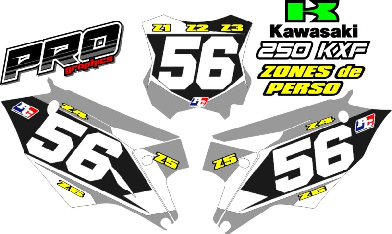 Kit Plaques à N° 250 KXF 017-020 "PRO-1" – Image 2