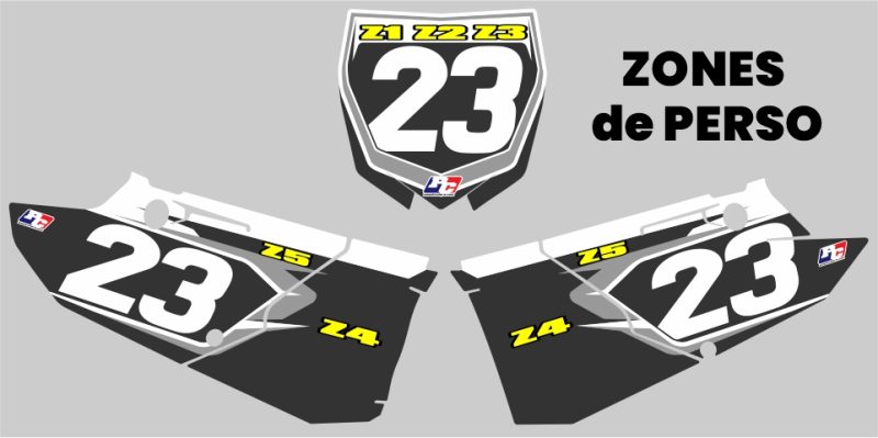 Kit Plaques à N° 125-250 YZ 2015-2021 "PRO-1" – Image 2