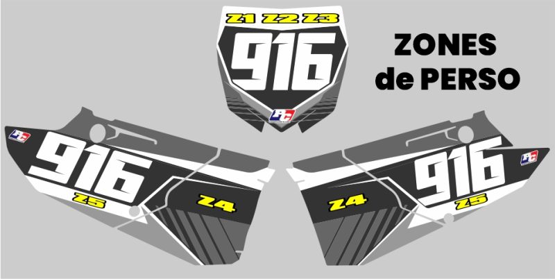 Kit Plaques à N° 125-250 YZ 2015-2021 "PRO-2" – Image 2