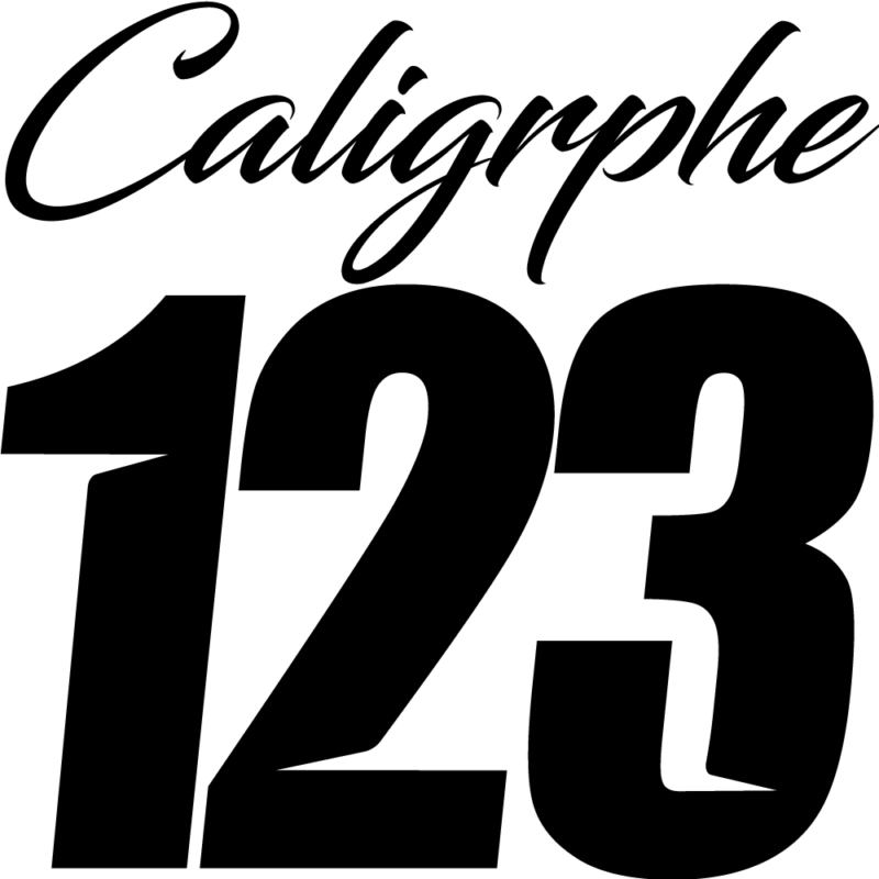 Flocage 1 couleur "CALIGRAPHE"