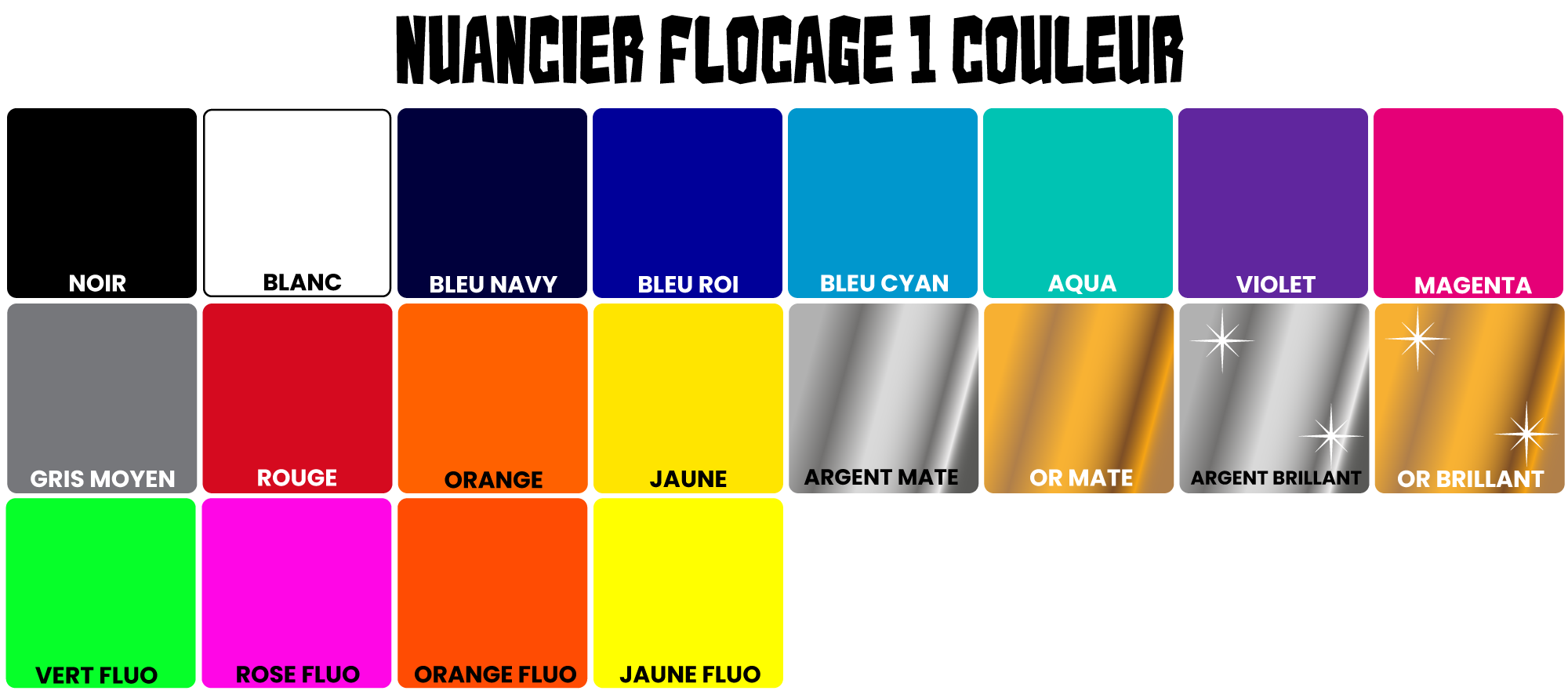 Flocage 1 couleur TRACY