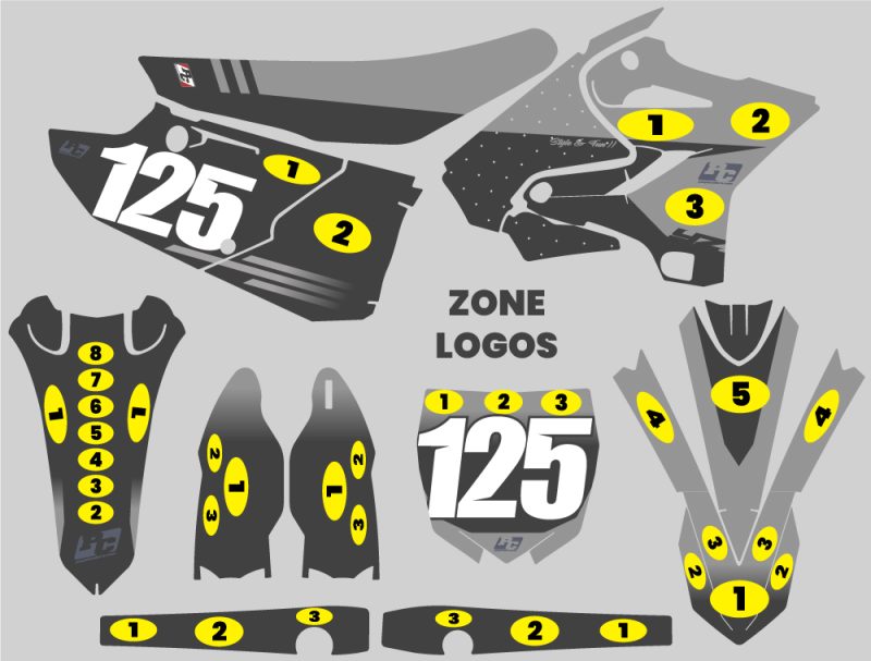 Kit déco YAMAHA YZ 1521 #125 – Image 3