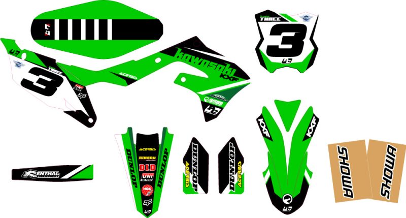 Kit déco KAWASAKI 250 KXF 2021-2024 #3 – Image 2