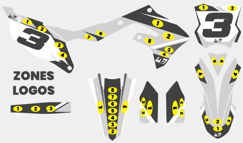Kit déco KAWASAKI 250 KXF 2021-2024 #3 – Image 3