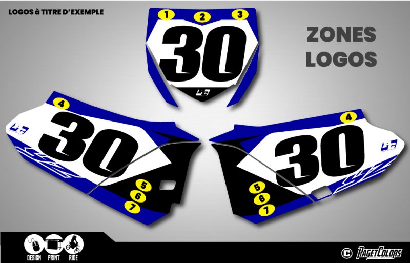 Kit Plaques à N° #30 85 YZ – Image 2