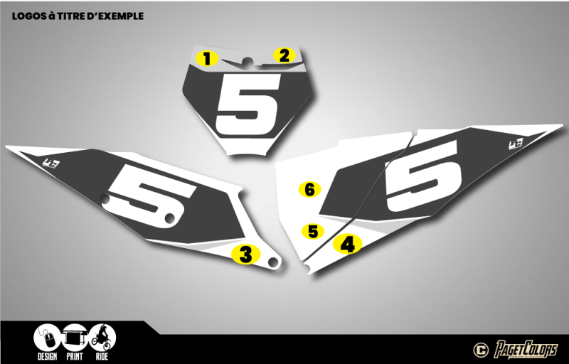 Kit Plaques à N° KTM SXF 019-022 #5 – Image 3