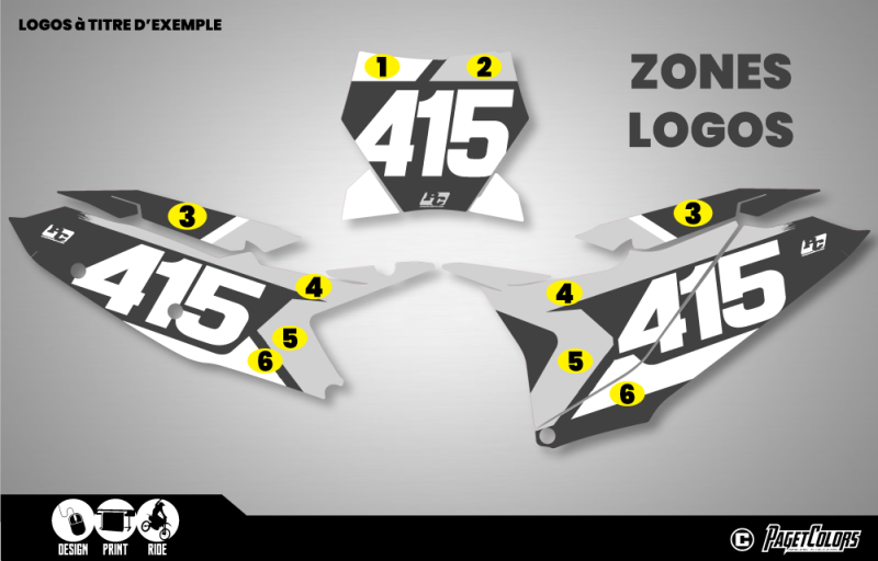 Kit Plaques à N° KTM 2023-2024 #415 – Image 3