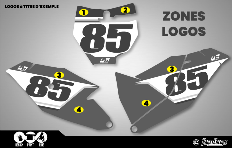 Kit Plaques à N° 85 GASGAS 021-024 #85 – Image 3