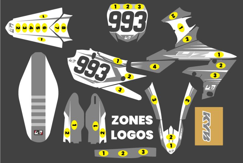 Kit déco YAMAHA 250 YZF 19-23 #993 – Image 3