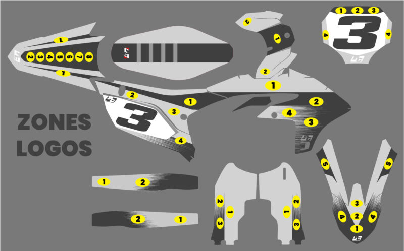 Kit déco YAMAHA 450 YZF 023-024 #3 – Image 3