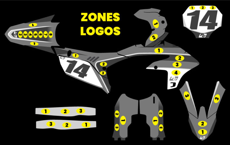 Kit déco YAMAHA 450 YZF 023-024 #14 – Image 3