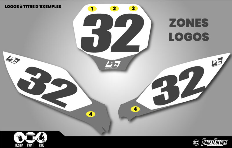 Kit Plaques à N° 250 YZF 2024 #32 – Image 2