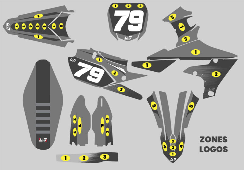 Kit déco YAMAHA 450 YZF 2018-2022 #79 – Image 3