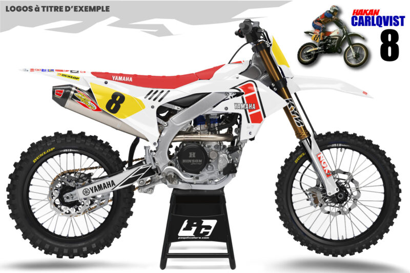 Kit déco YAMAHA 450 YZF 2023-2025 Hakan CARLQVIST replica