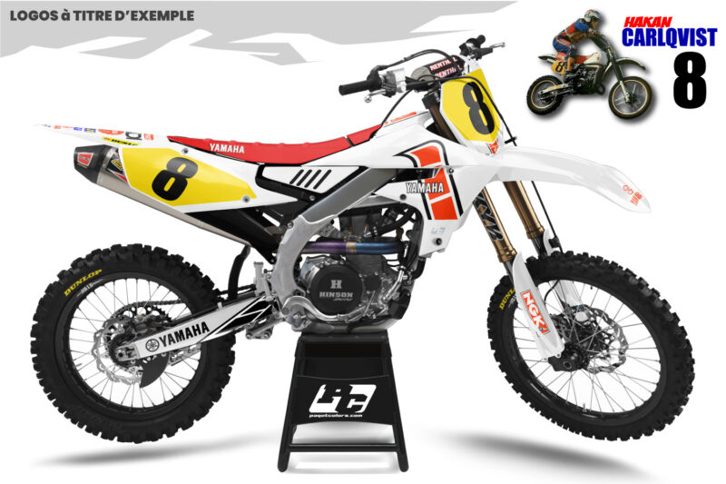 Kit déco YAMAHA 250 YZF 2019-2023 Hakan CARLQVIST replica