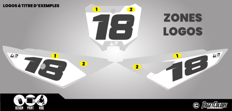 Kit Plaques à N° 250-450 CRF 2025 – Image 4