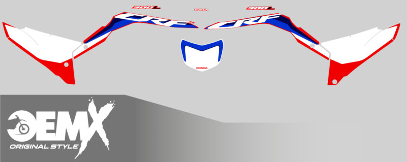 Déco OEM 300 CRF L 21-24 complet Rouge