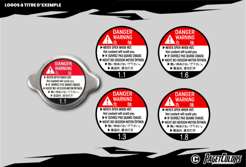 Sticker de bouchon de radiateur OEM
